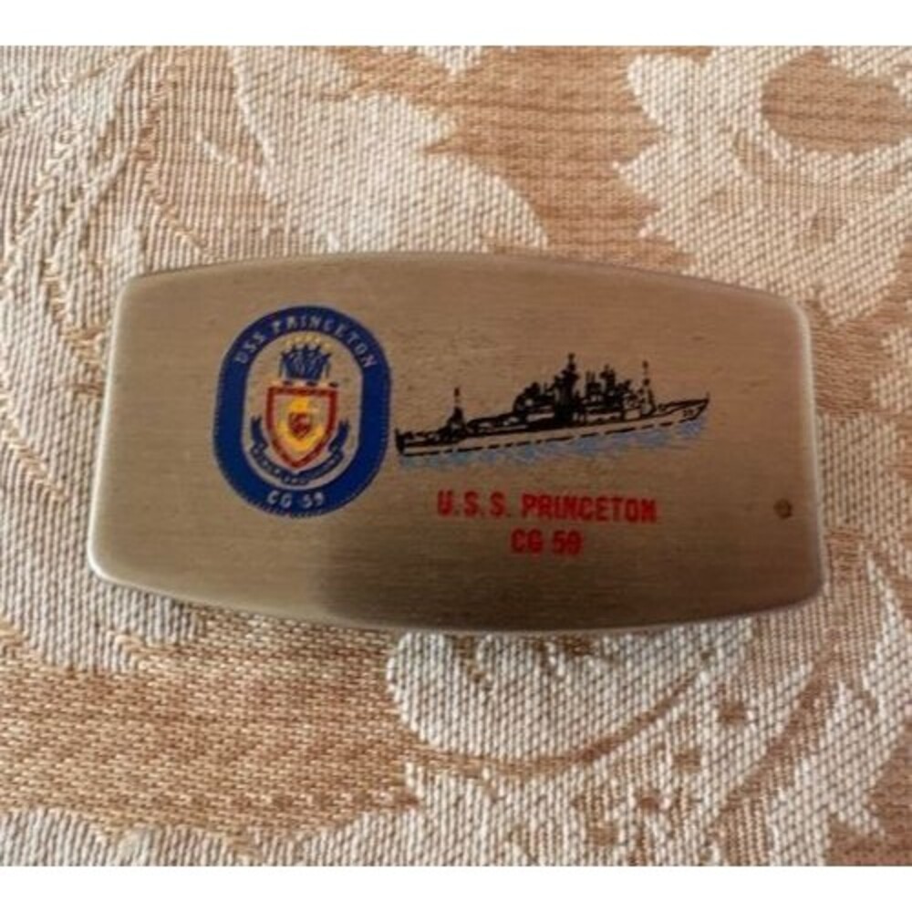 US NAVY Money Clip - USS Princeton CG 59 Guided Missile Cruiser Ship